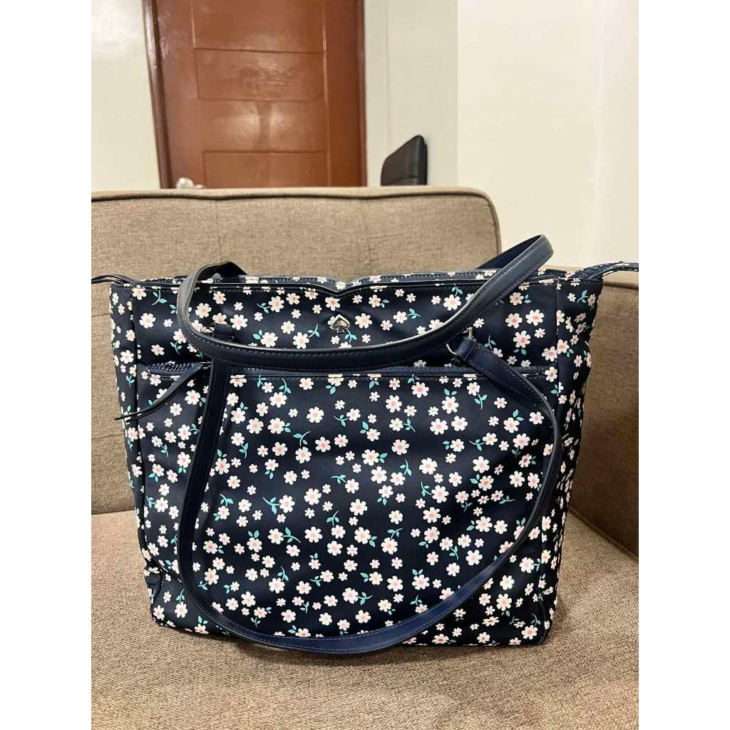 ORIG Preloved KS Jae Floral Large Nylon Tote Baby Bag