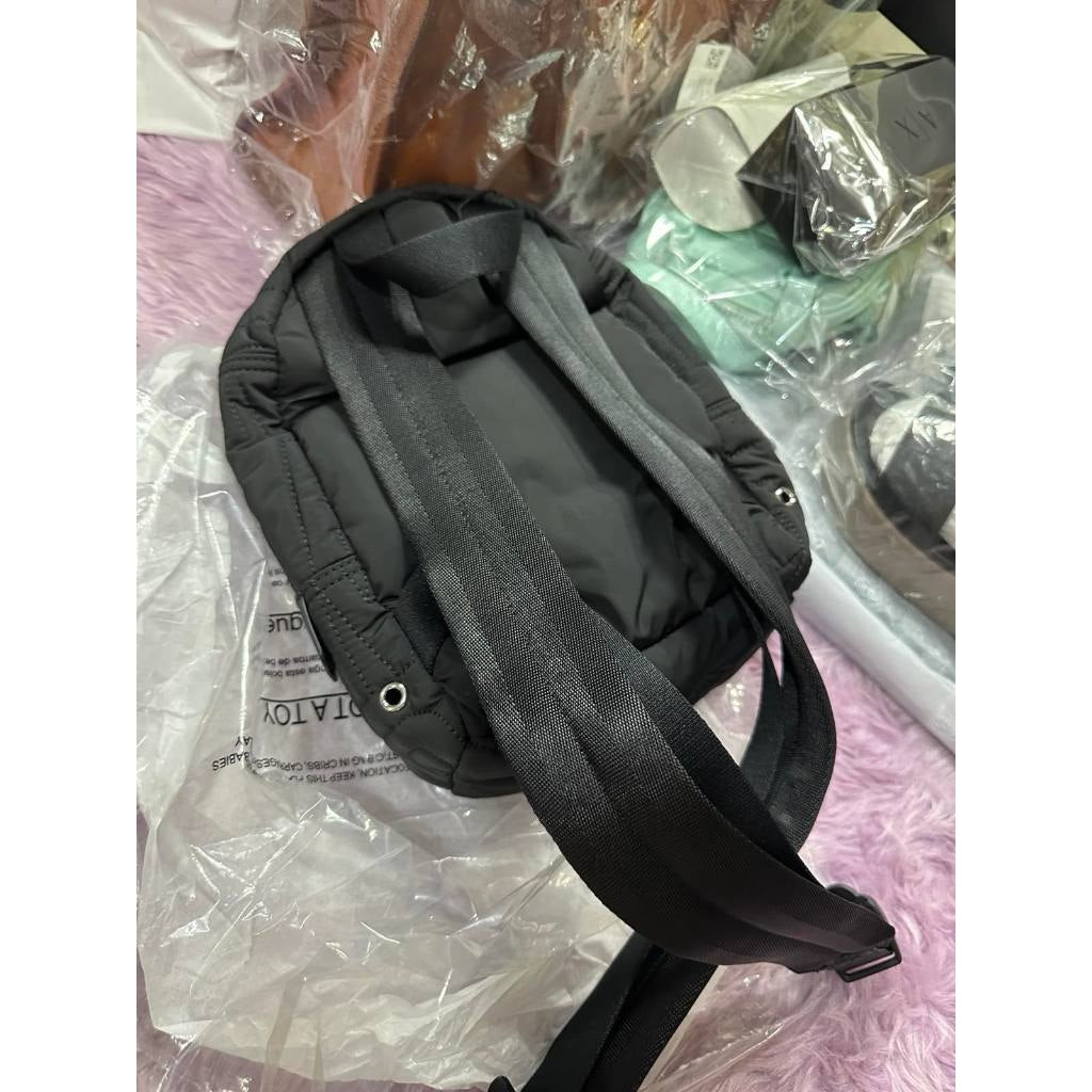 ORIG & IMPORTED MJ Nylon Quilted Mini Backpack Black Bag