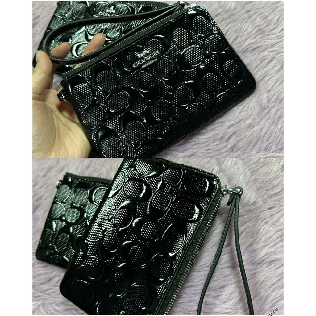 ORIG & IMPORTED CCH Corner Zip Small Wristlet Card Purse Wallet