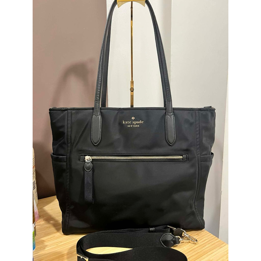 ORIG Preloved KS Chelsea Baby Large Tote Nylon Black Bag