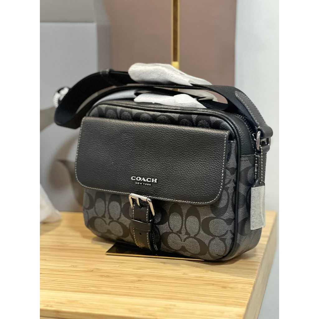 ORIG & IMPORTED CCH Hudson Crossbody Men's Black Bag In Signature Canvas