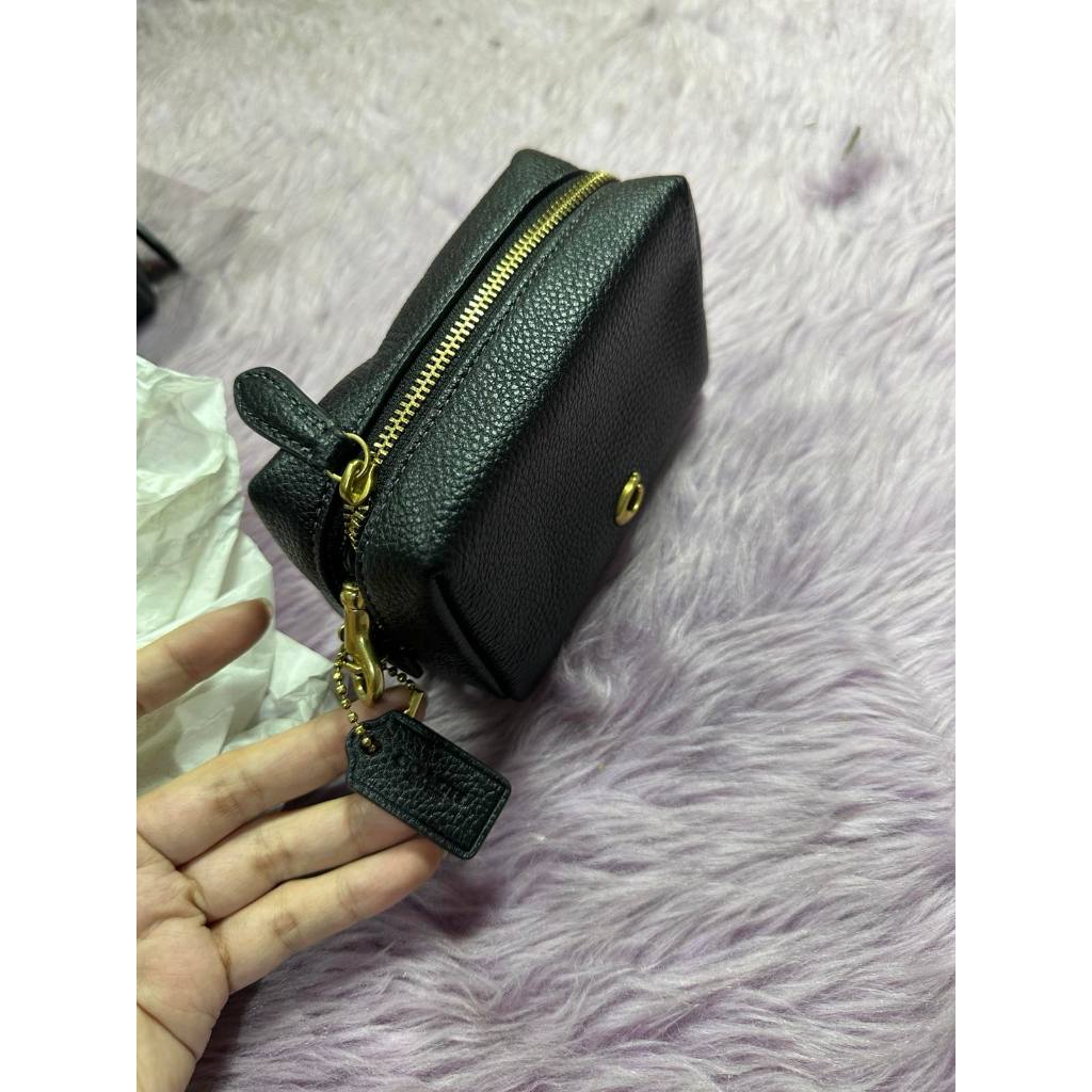 ORIG & IMPORTED CCH Essential Retail Mini Cosmetic Case Black Pouch Wristlet