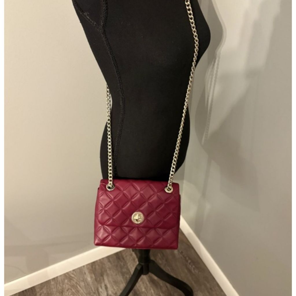 ORIG Preloved KS Natalia Small Flap Crossbody Maroon Red Bag