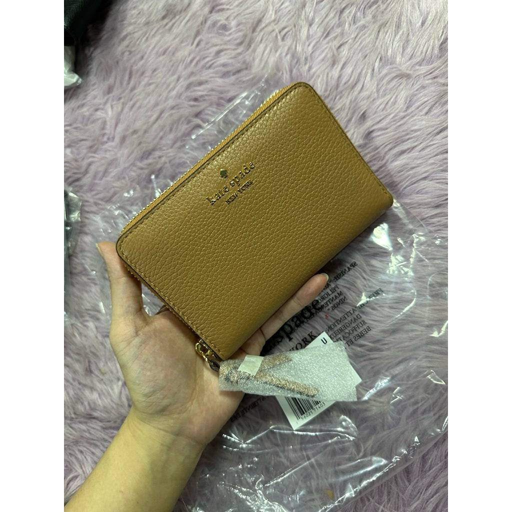 ORIG & IMPORTED KS Knott Medium Zip Around Wallet Black/Brown/Pink