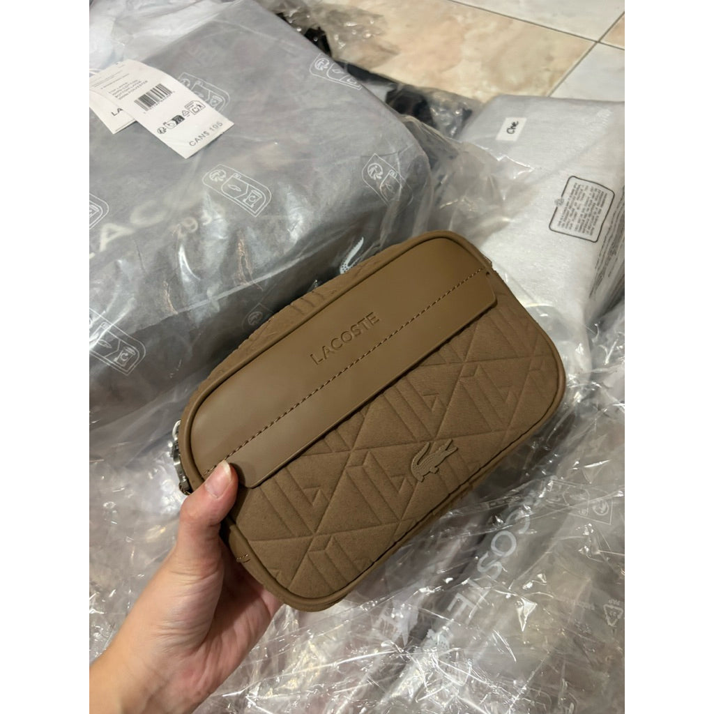 ORIG & IMPORTED Lacoste Small The Blend Reporter Mini Men Bag Brown