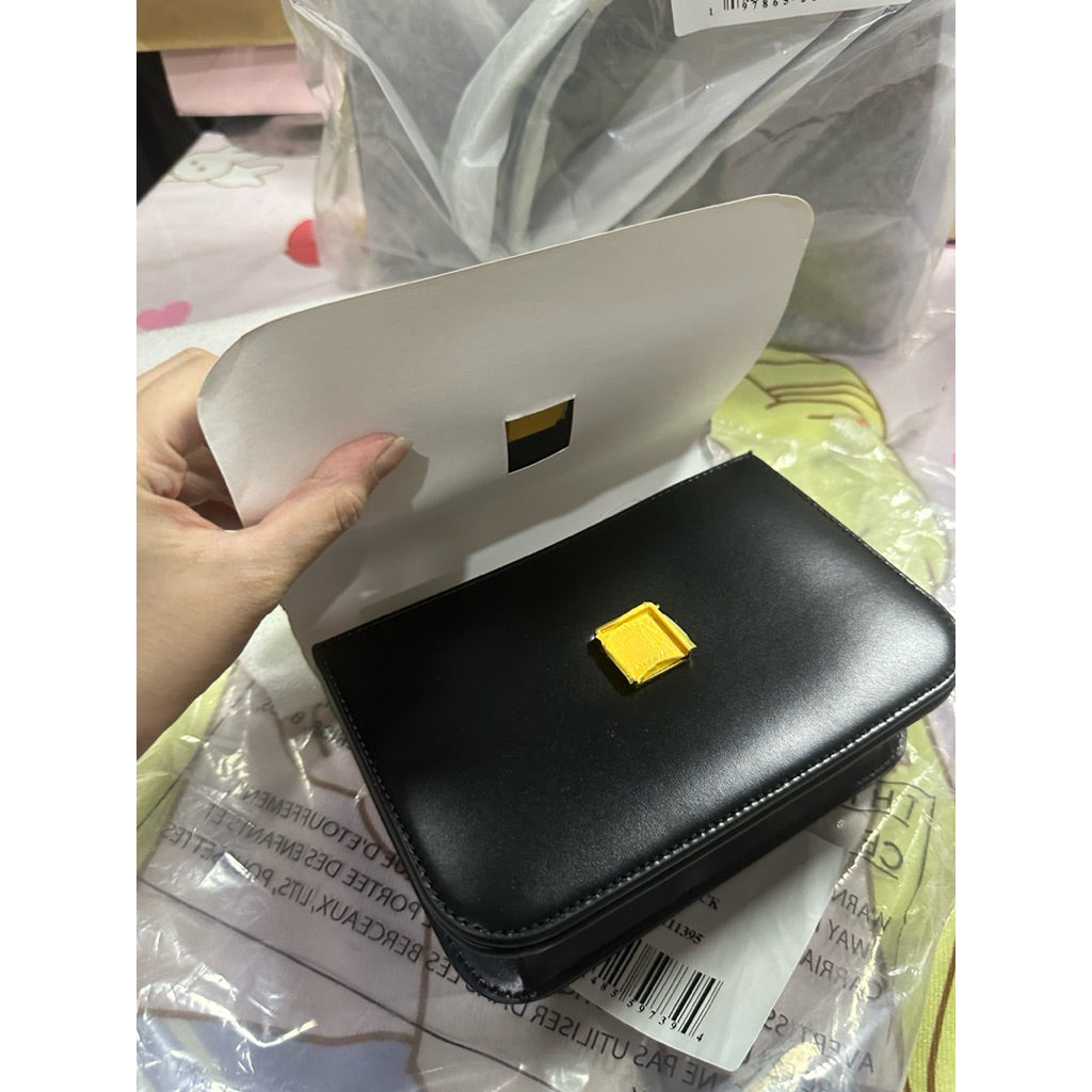 ORIG & IMPORTED Tory TB Eleanor Small Convertible Shoulder Bag BLACK