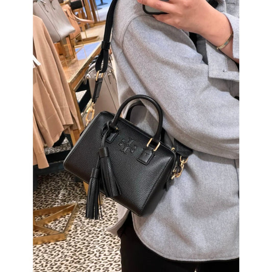 ORIG Preloved TB Thea Mini Web Satchel Black Bag