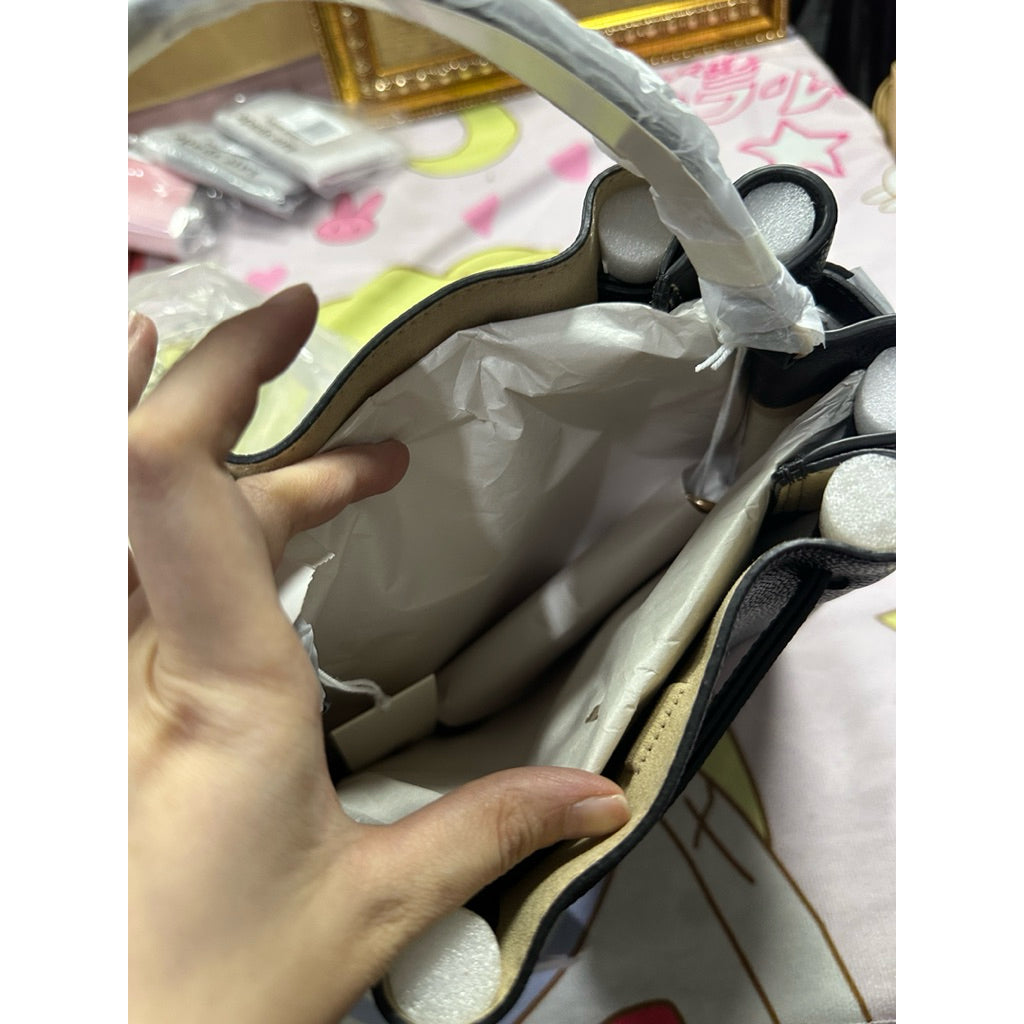 ORIG & IMPORTED TB Small Romy Top Handle Bucket Bag BLACK