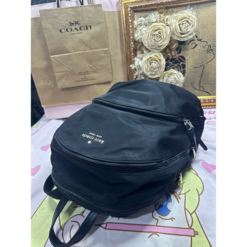 ORIG Preloved KS Karissa Nylon Backpack Black Bag