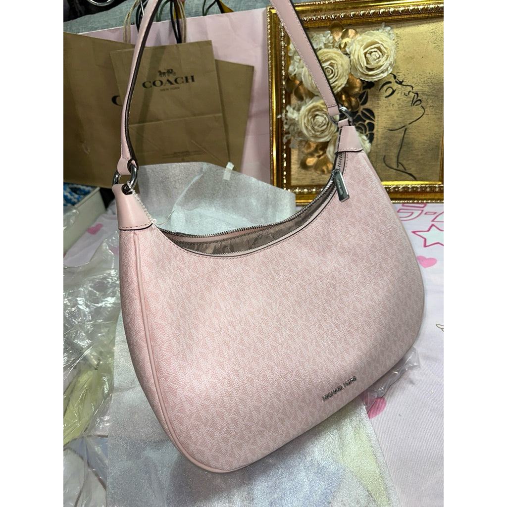 ORIG & IMPORTED MK Cora Large Logo Shoulder Pink Hobo Bag