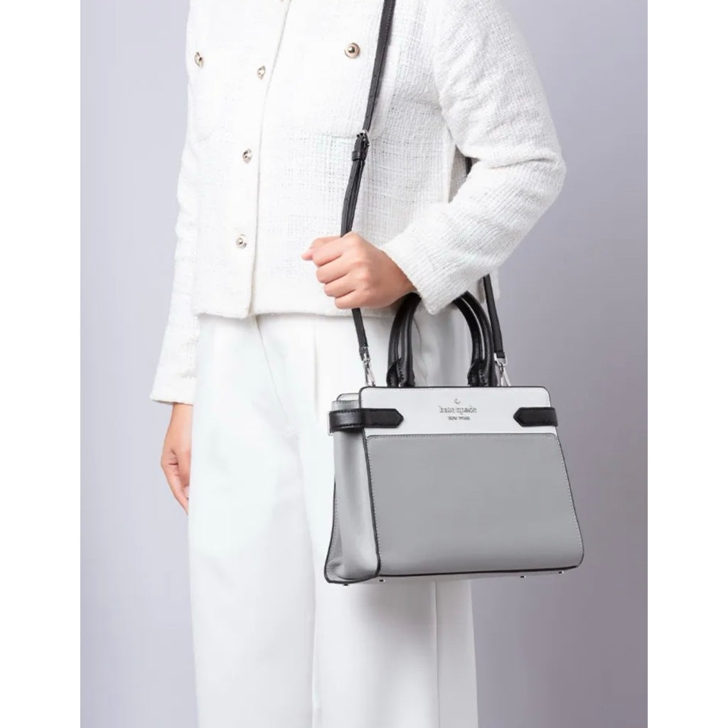 ORIG Preloved KS Staci Medium Satchel Gray Bag