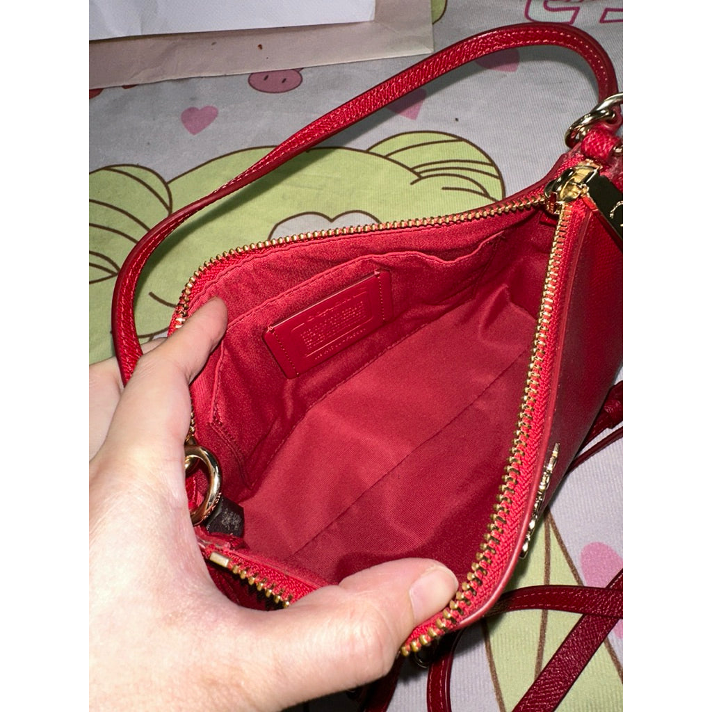 ORIG Preloved CCH Top Handle with 2 straps Red Shoulder Bag