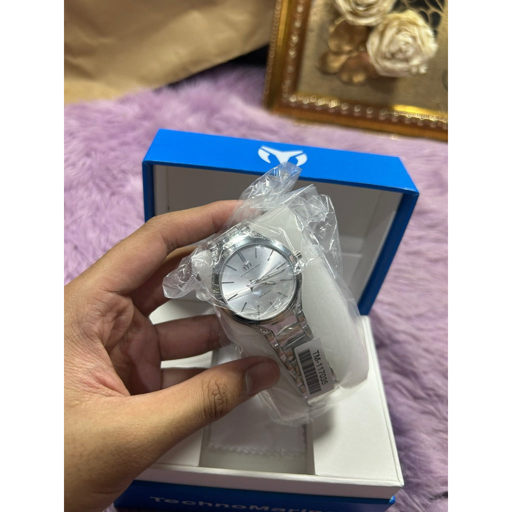 ORIG & IMPORTED Technomarine MoonSun 38mm TM-117035 Silver Lady's Watch
