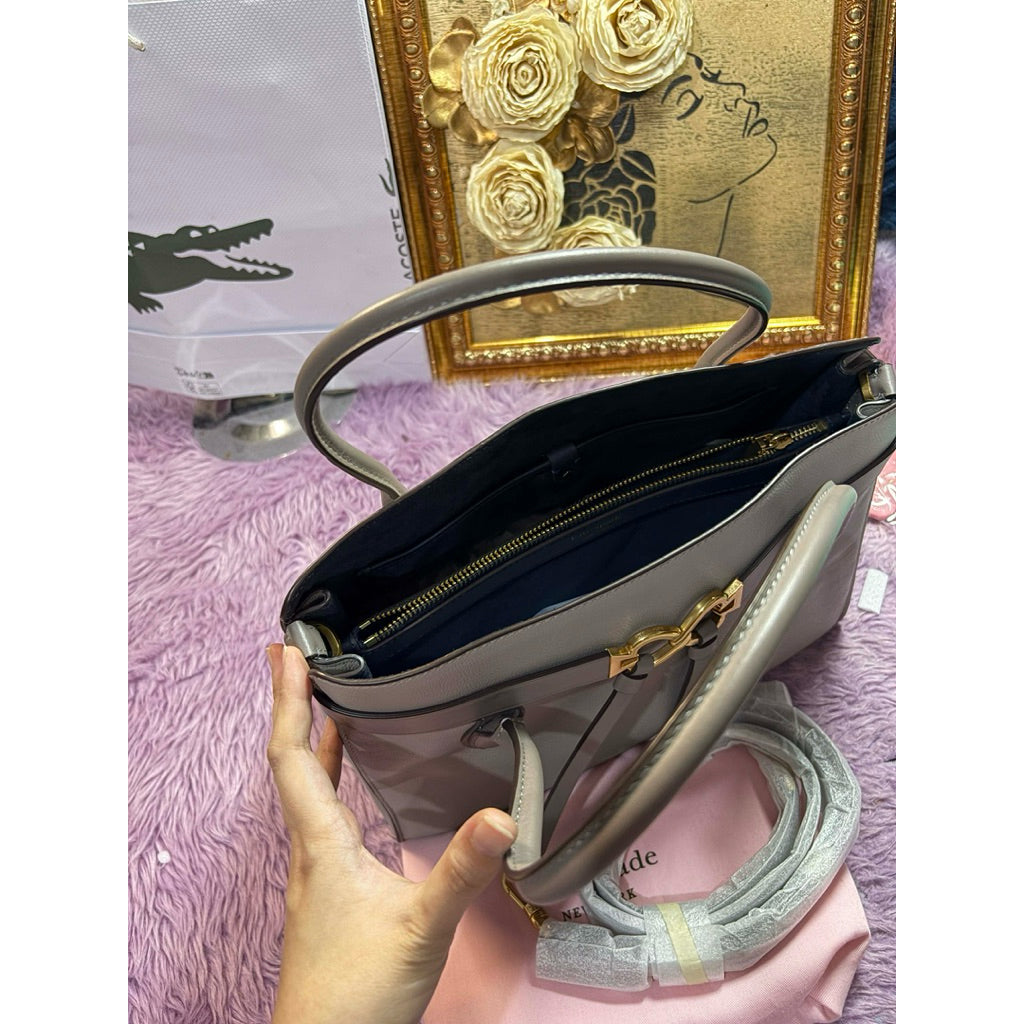 ORIG & IMPORTED KS Retail Toujours Medium Satchel Tote Taupe Bag