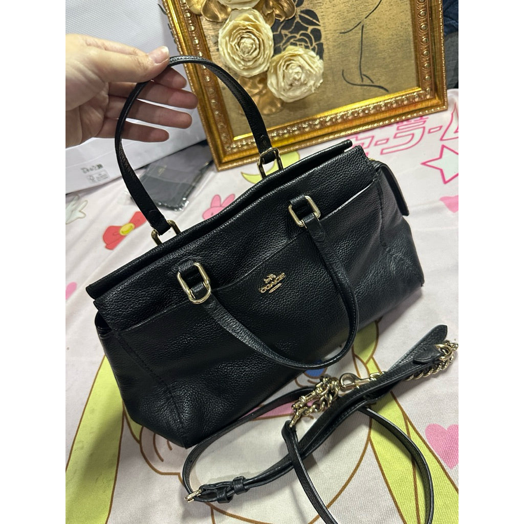 ORIG Preloved RARE CCH Fulton Satchel Black Bag
