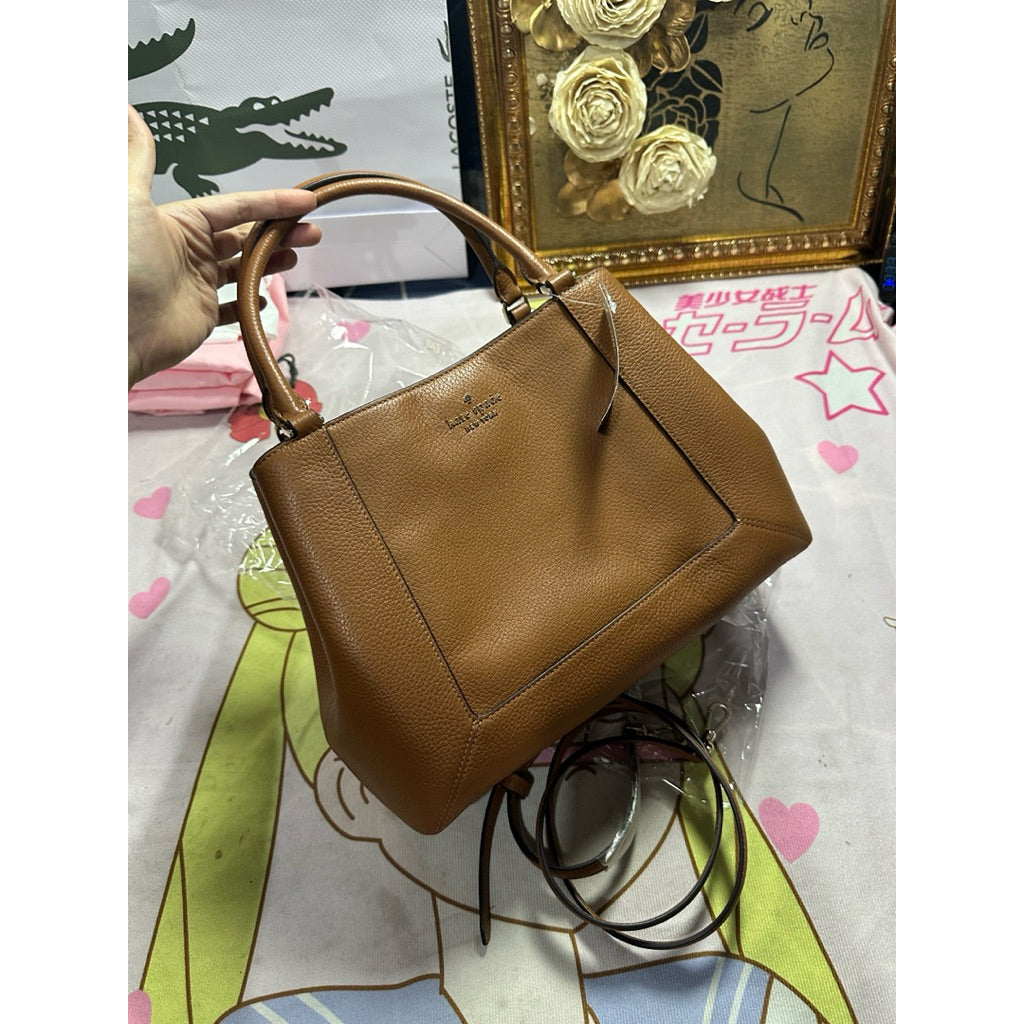 ORIG Preloved KateSpade Lena Satchel Brown bag