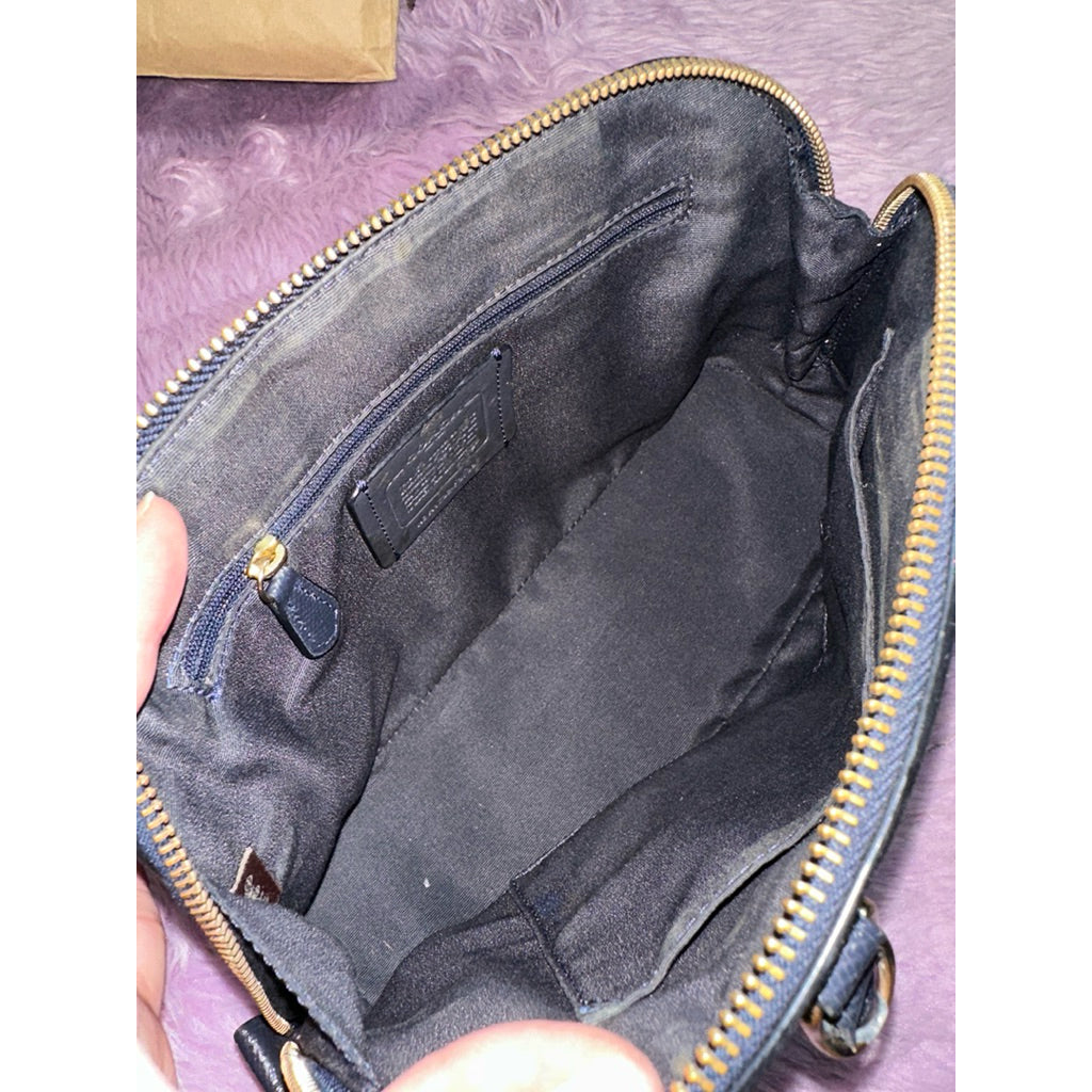 ORIG Preloved CCH Mini Sierra Dome Satchel Navy Blue Bag