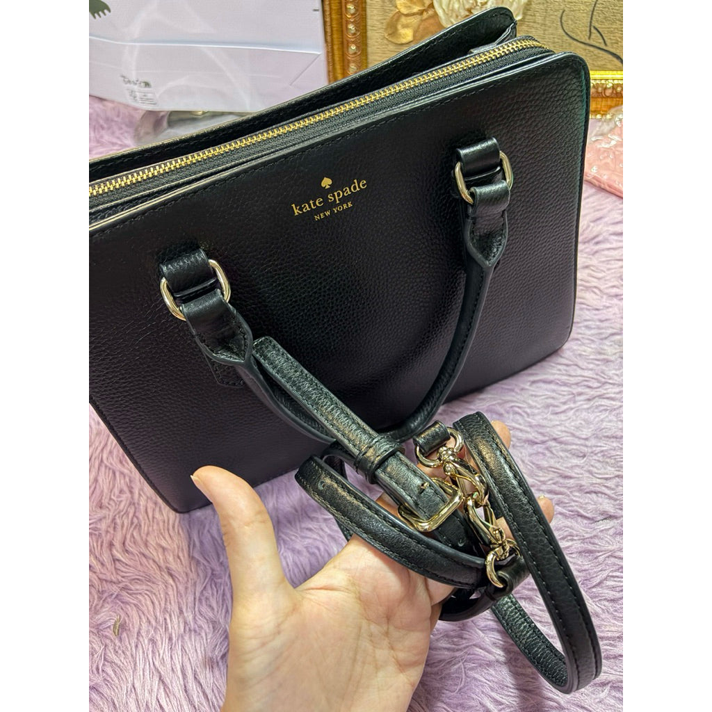 ORIG Preloved KS Mulberry Street Lise Satchel Black Bag