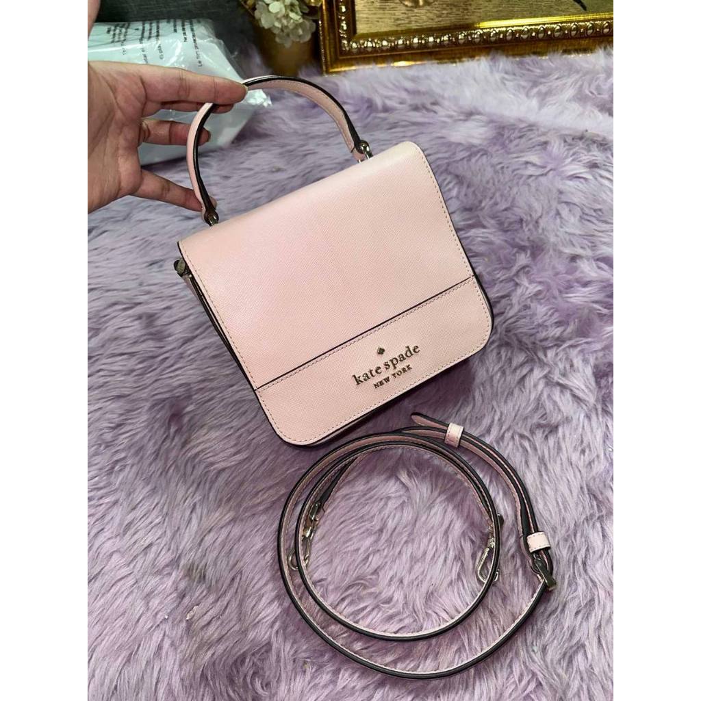 ORIG Preloved KS Staci Square Crossbody Pink Bag