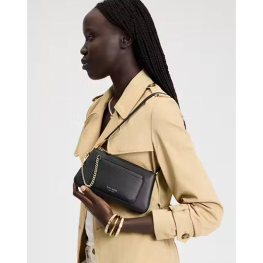ORIG & IMPORTED KS Ava Pochette Small Shoulder Black Bag