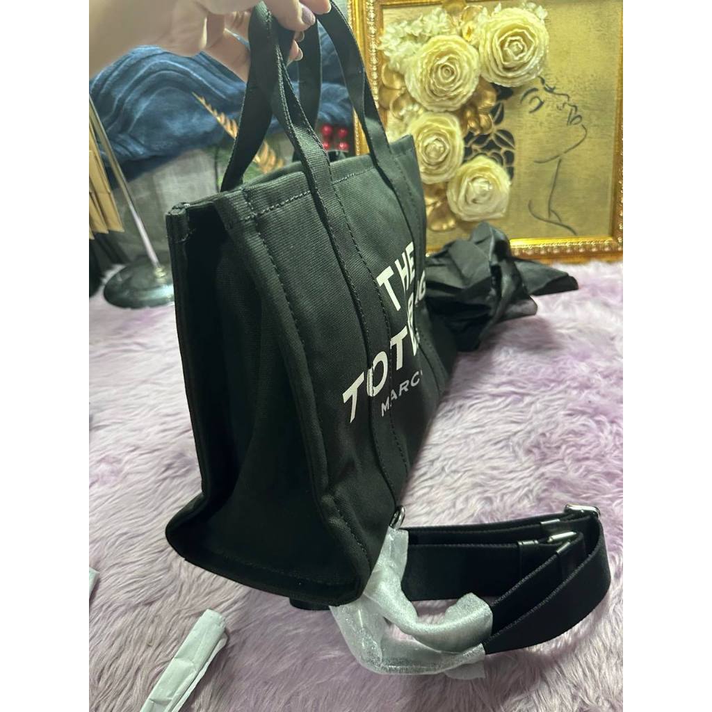 ORIG & IMPORTED MJ The Canvas Medium Tote Black Bag
