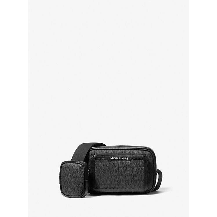 ORIG & IMPORTED MK Cooper Signature Logo Camera Crossbody Bag With Pouch