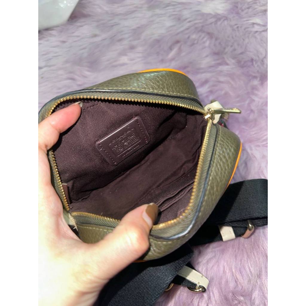 ORIG Preloved CCH Mini Micro Dempsey Camera Bag In Signature Jacquard