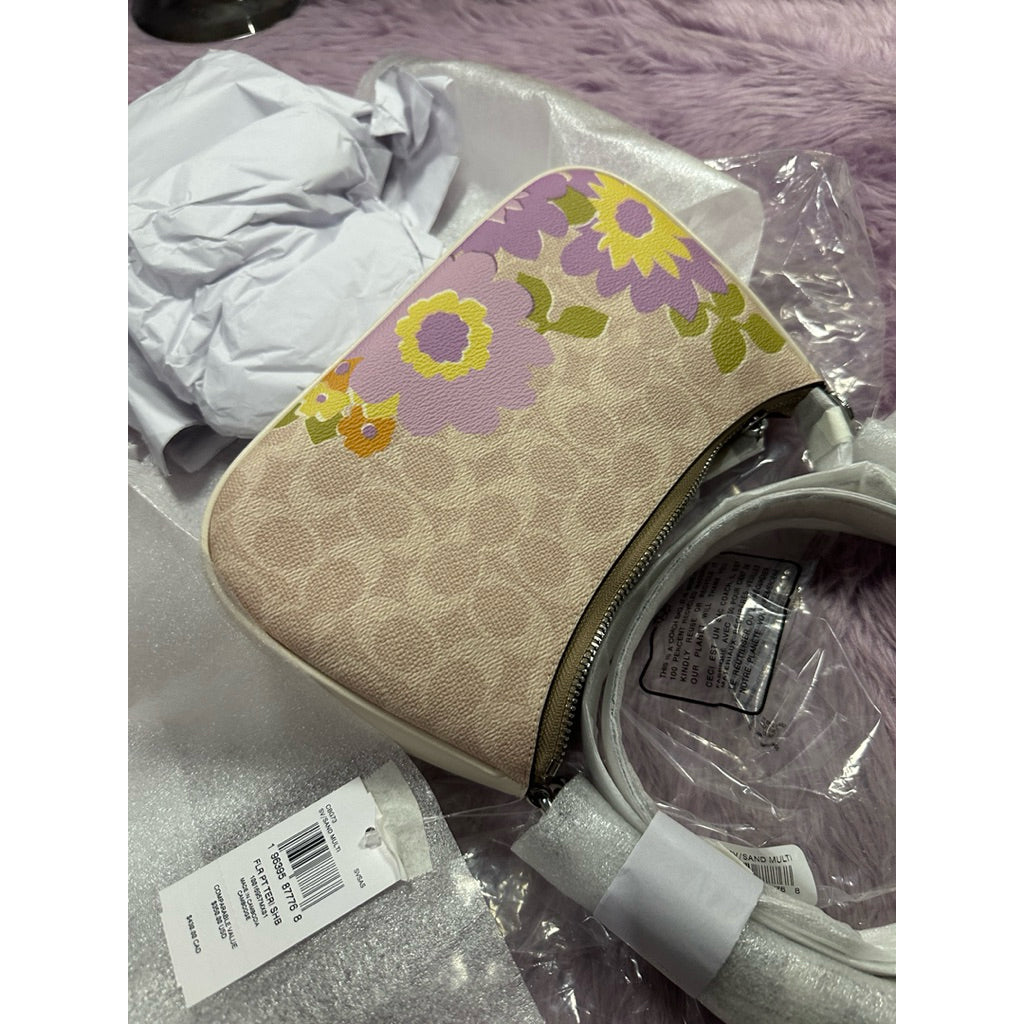 ORIG & IMPORTED CCH Teri Shoulder Bag In Signature Canvas With Floral Print