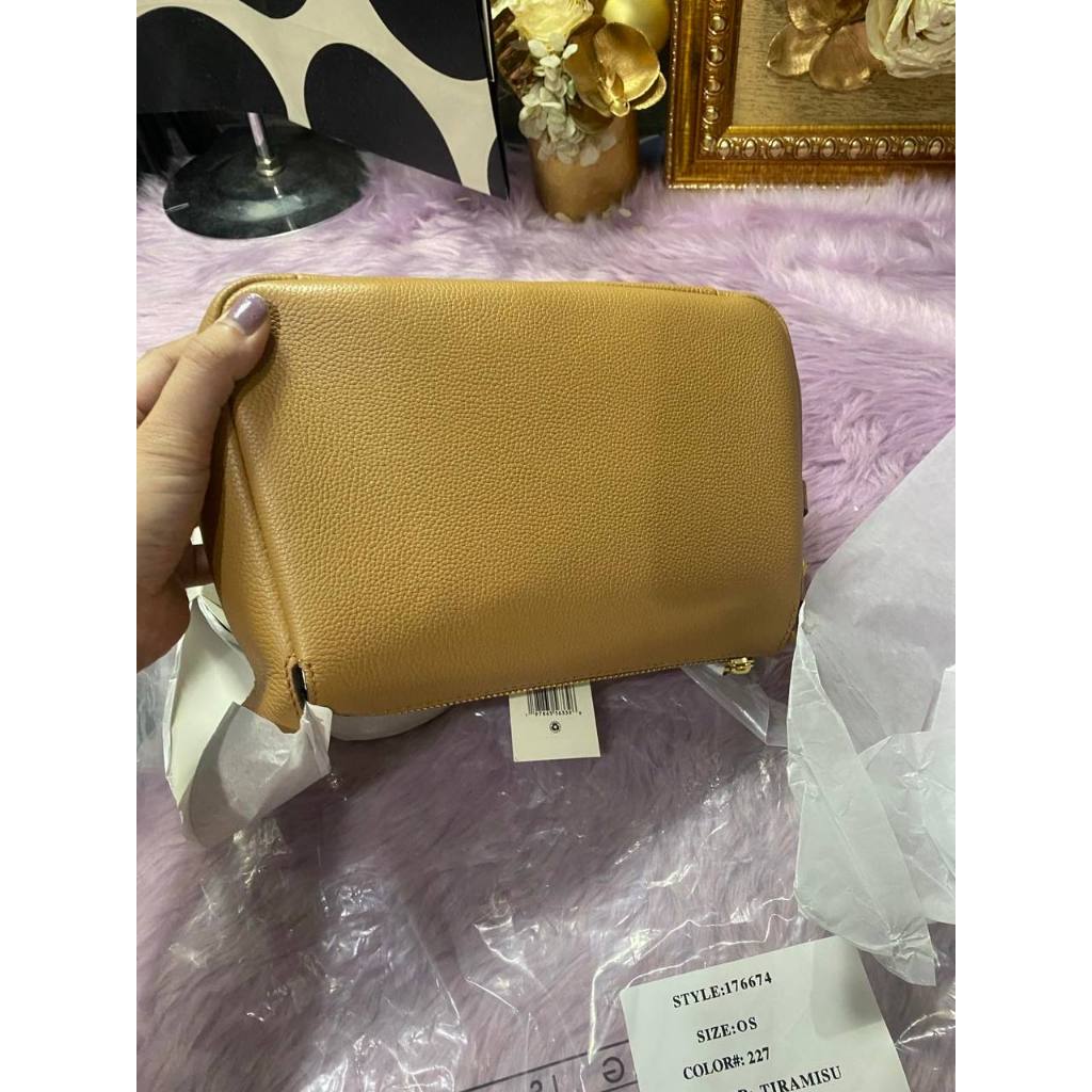 ORIG & IMPORTED TB ROMY SMALL SHOULDER BAG TIRAMISU BROWN