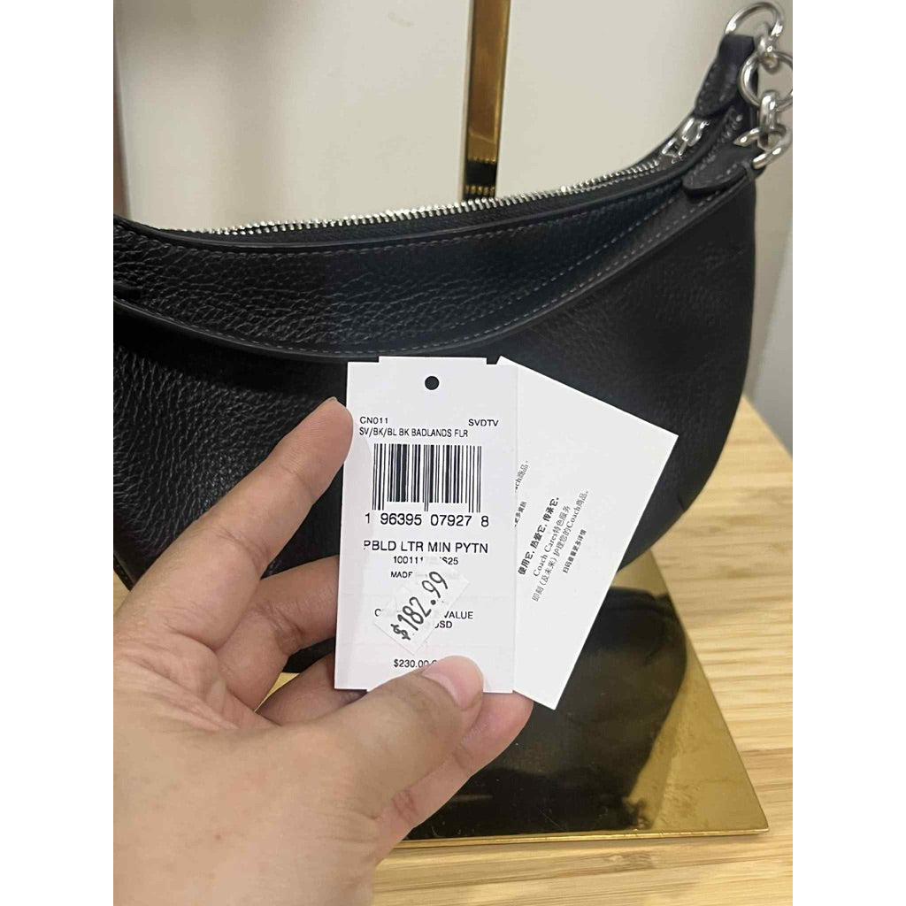 ORIG & IMPORTED CCH Mini Payton Small Hobo Shoulder Bag Black