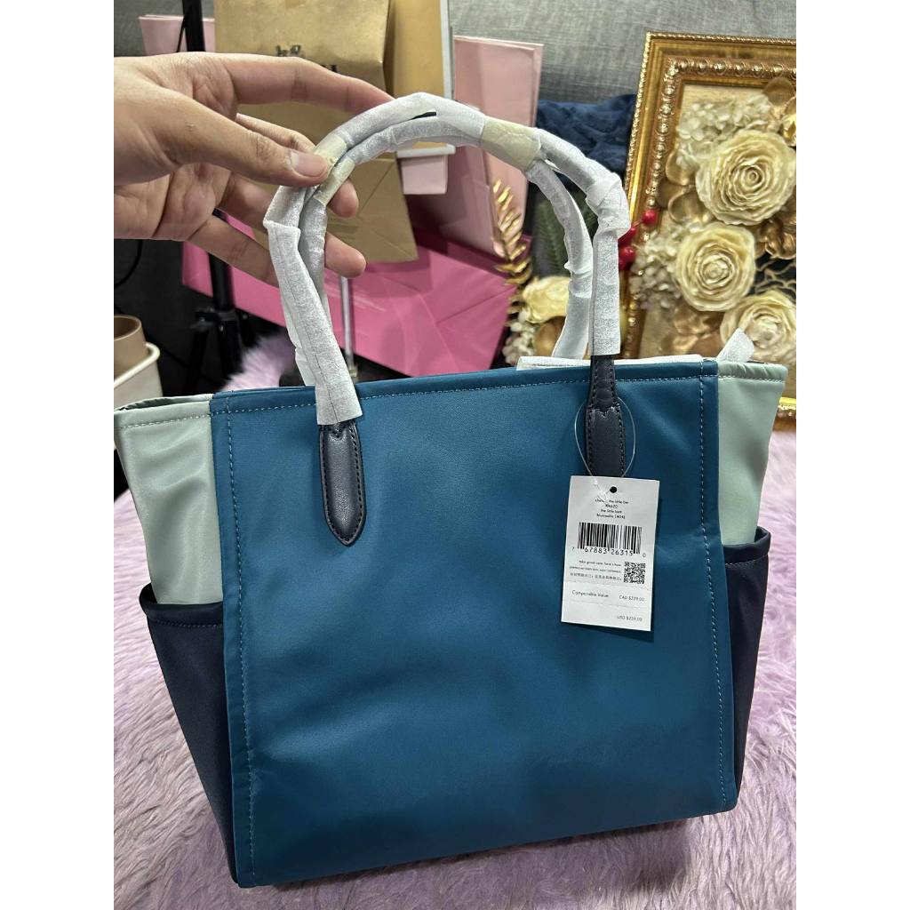 ORIG & IMPORTED KS Chelsea Medium Satchel Nylon Bag in Blue