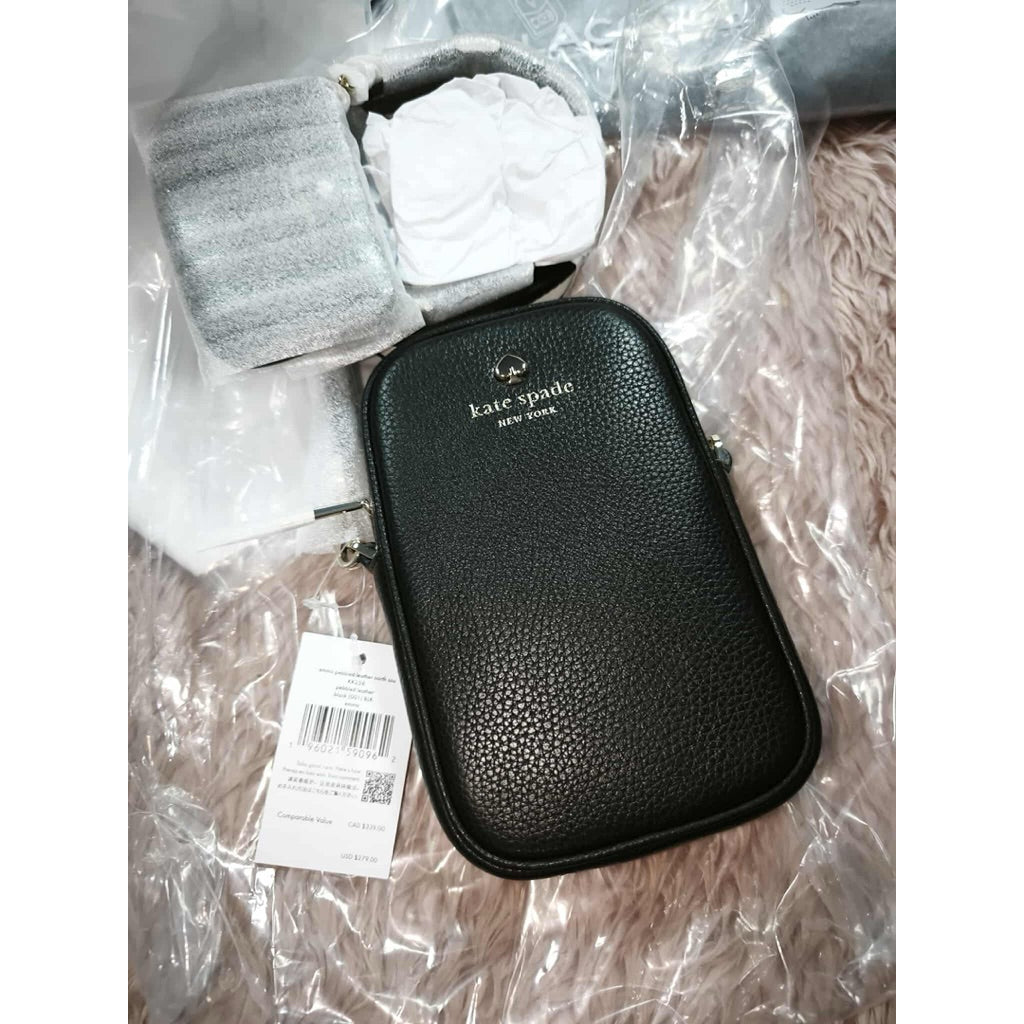ORIG & IMPORTED KS Emma Phone Crossbody Small Black Bag with wallet