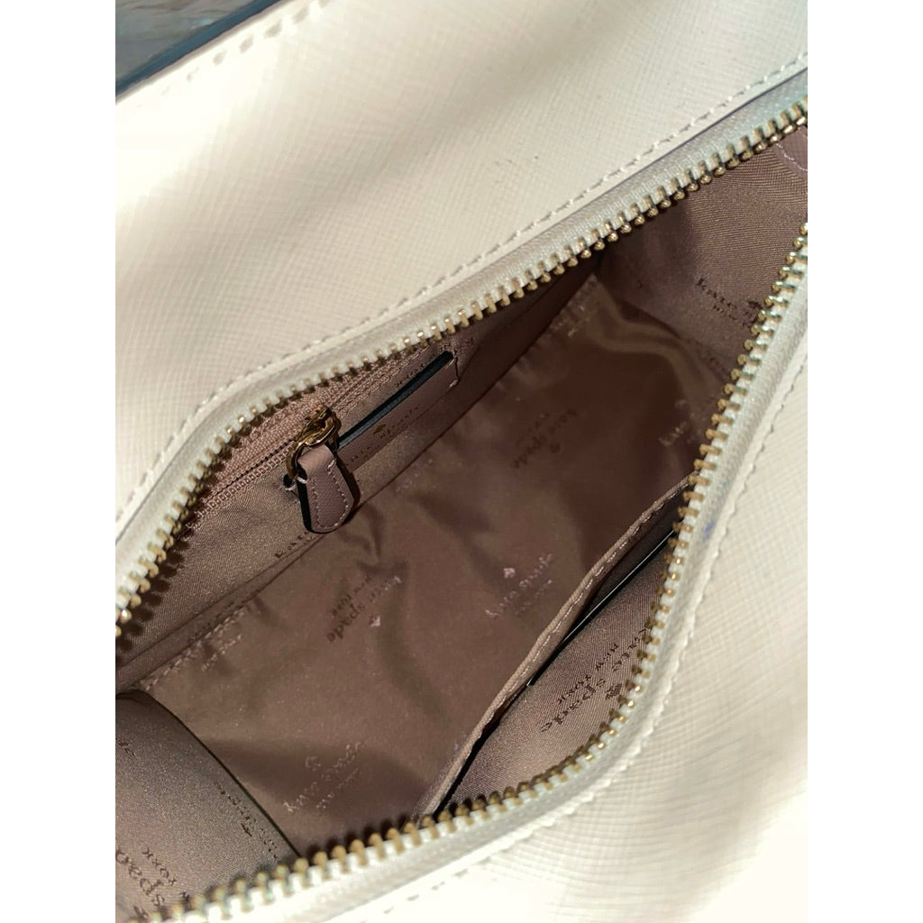 ORIG Preloved KS Madison Small Satchel Beige Bag