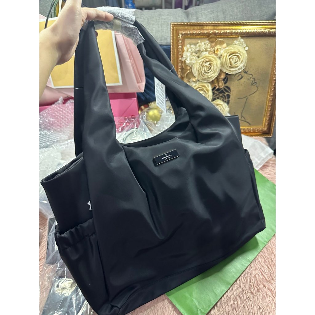 ORIG & IMPORTED KS Carter Nylon Large Baby Bag Black / Brown