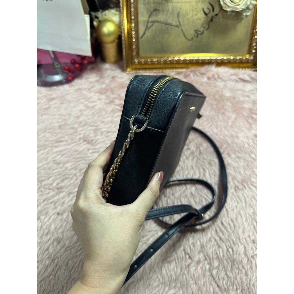 ORIG Preloved MK Black Jet Set Camera Bag