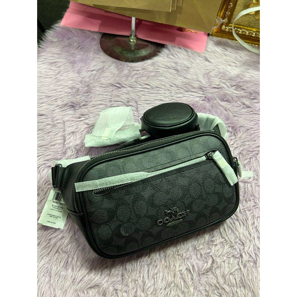 ORIG & IMPORTED CCH Elias Belt Black Men Bag In Signature Canvas