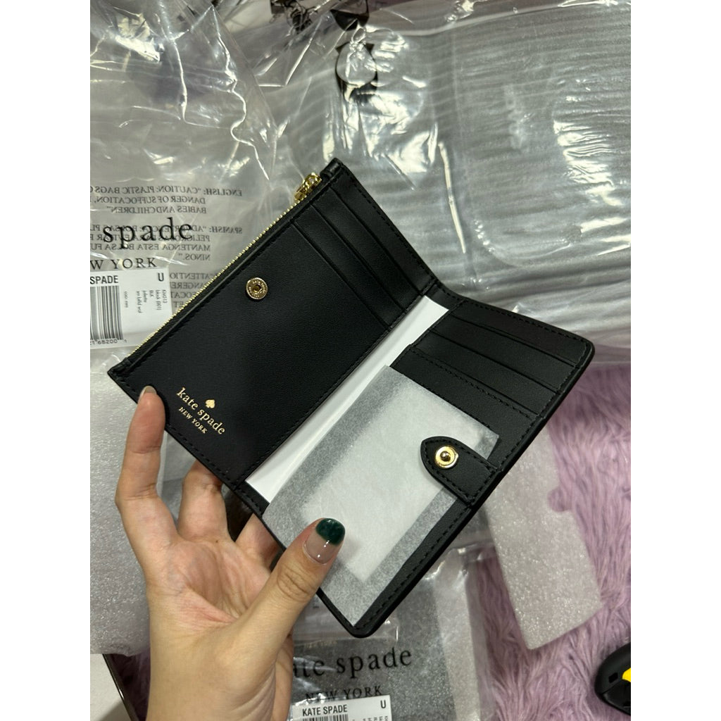 ORIG & IMPORTED KS Leila Julia Small Slim BiFold Wallet Black/Brown/Pink/White