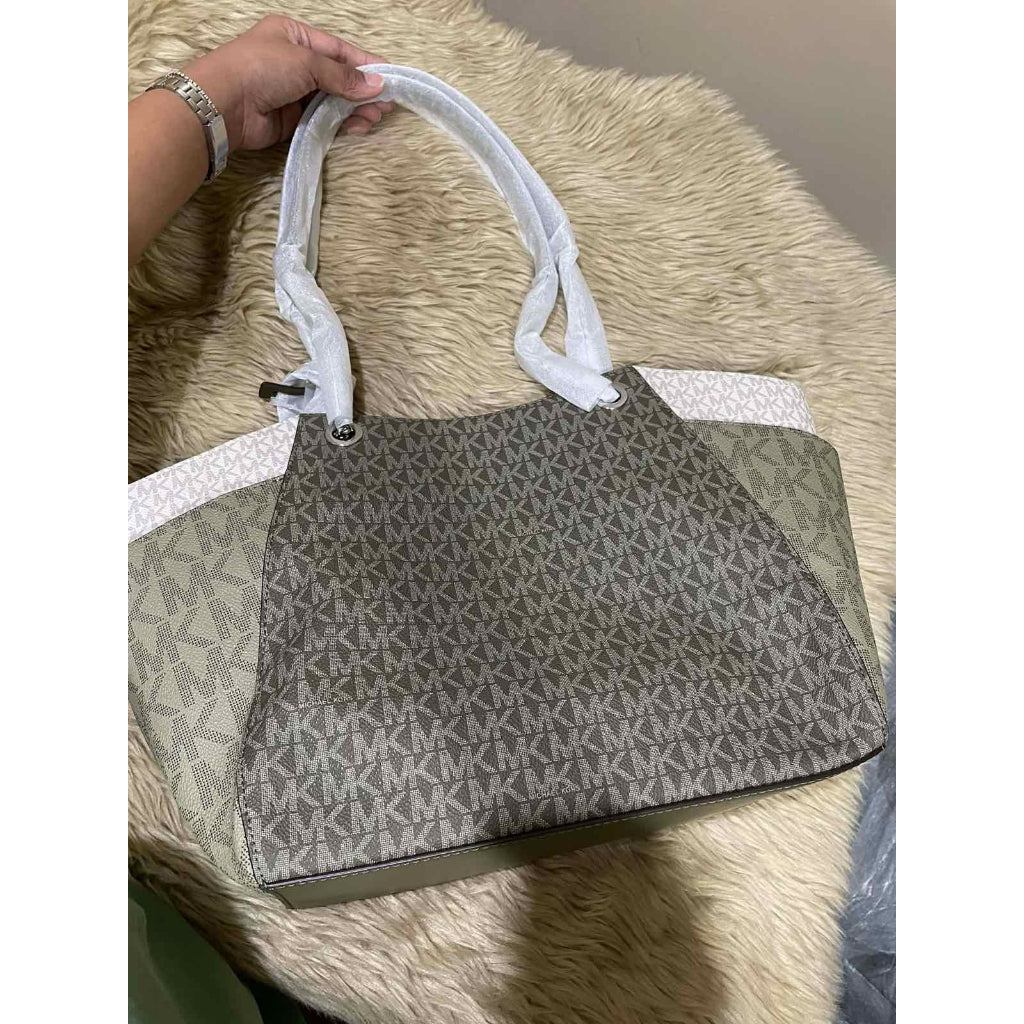 ORIG & IMPORTED MK Jet Set Large Logo Shoulder Tote Green Bag