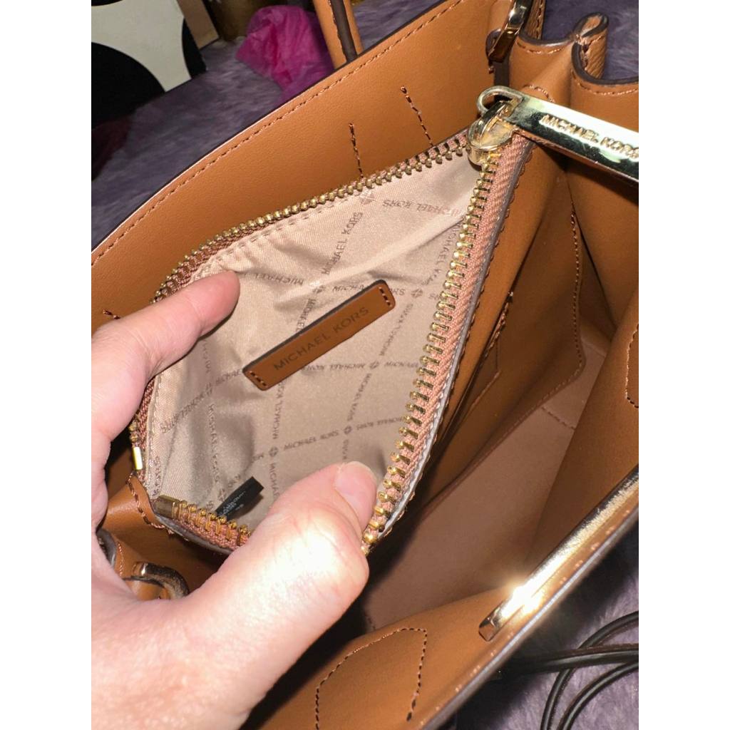 ORIG Preloved MK Mercer Medium Leather Crossbody Brown Bag