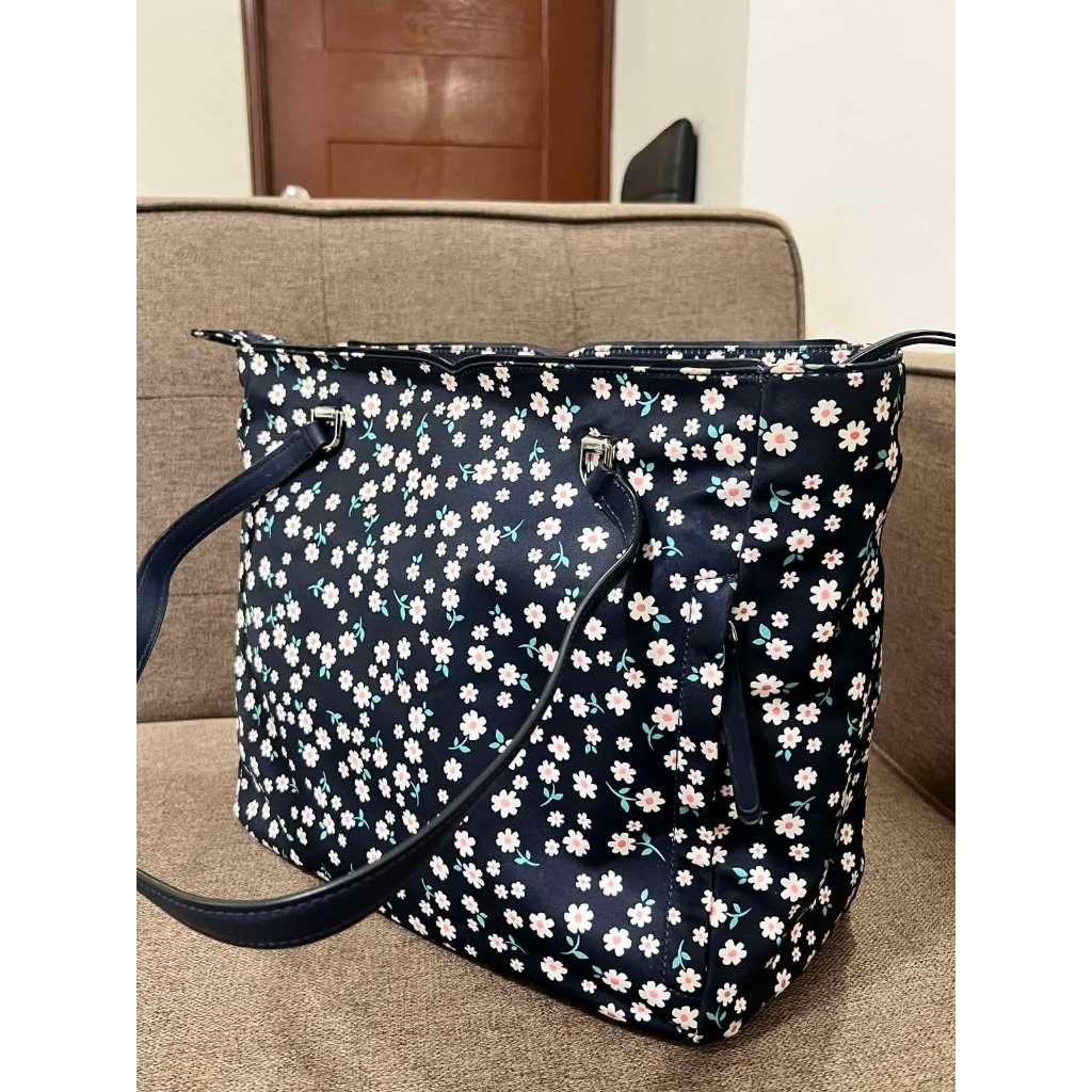 ORIG Preloved KS Jae Floral Large Nylon Tote Baby Bag