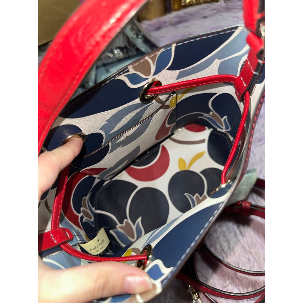 ORIG Preloved KS Eva Small Bucket Red Bag