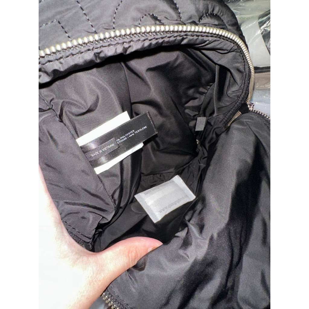 ORIG & IMPORTED MJ Nylon Quilted Mini Backpack Black Bag
