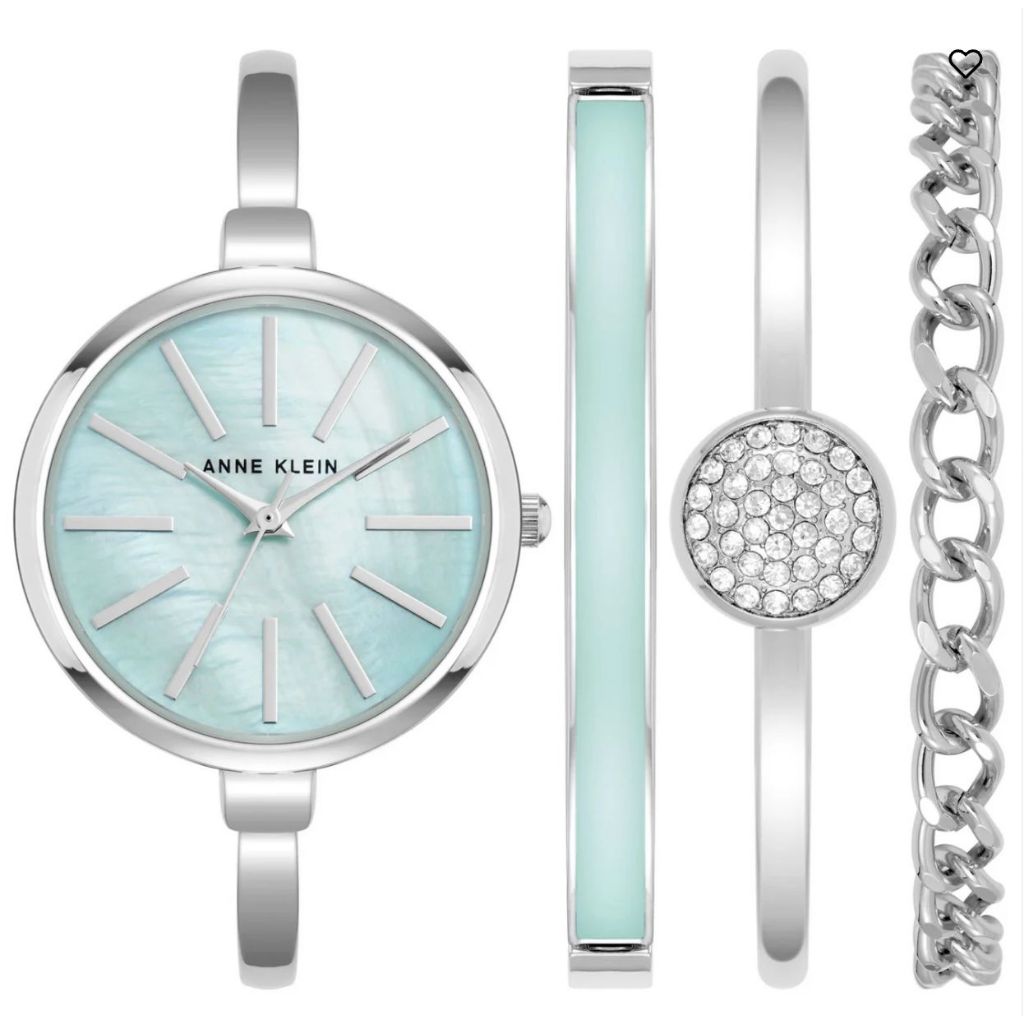 ORIG & IMPORTED AK klein Women's Bangle Watch and Bracelet Set AK/1471LBST