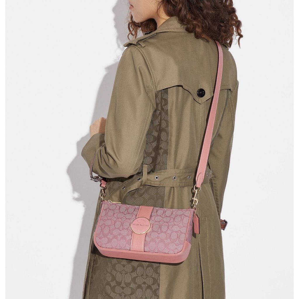 ORIG & IMPORTED CCH Lonnie Baguette Shoulder Bag in Signature Taffy Pink