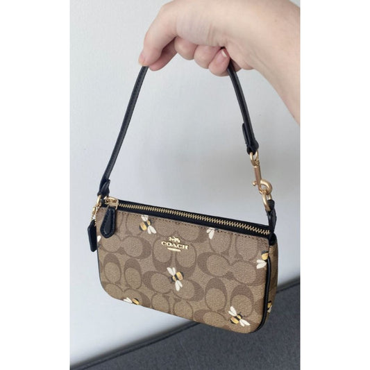 ORIG & IMPORTED CCH Nolita 19 With Bee Print Small Khaki Brown Bag