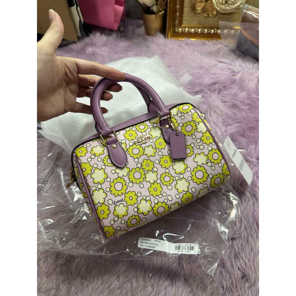 ORIG & IMPORTED CCH Mini Rowan Crossbody Small Bag With Floral Purple Print