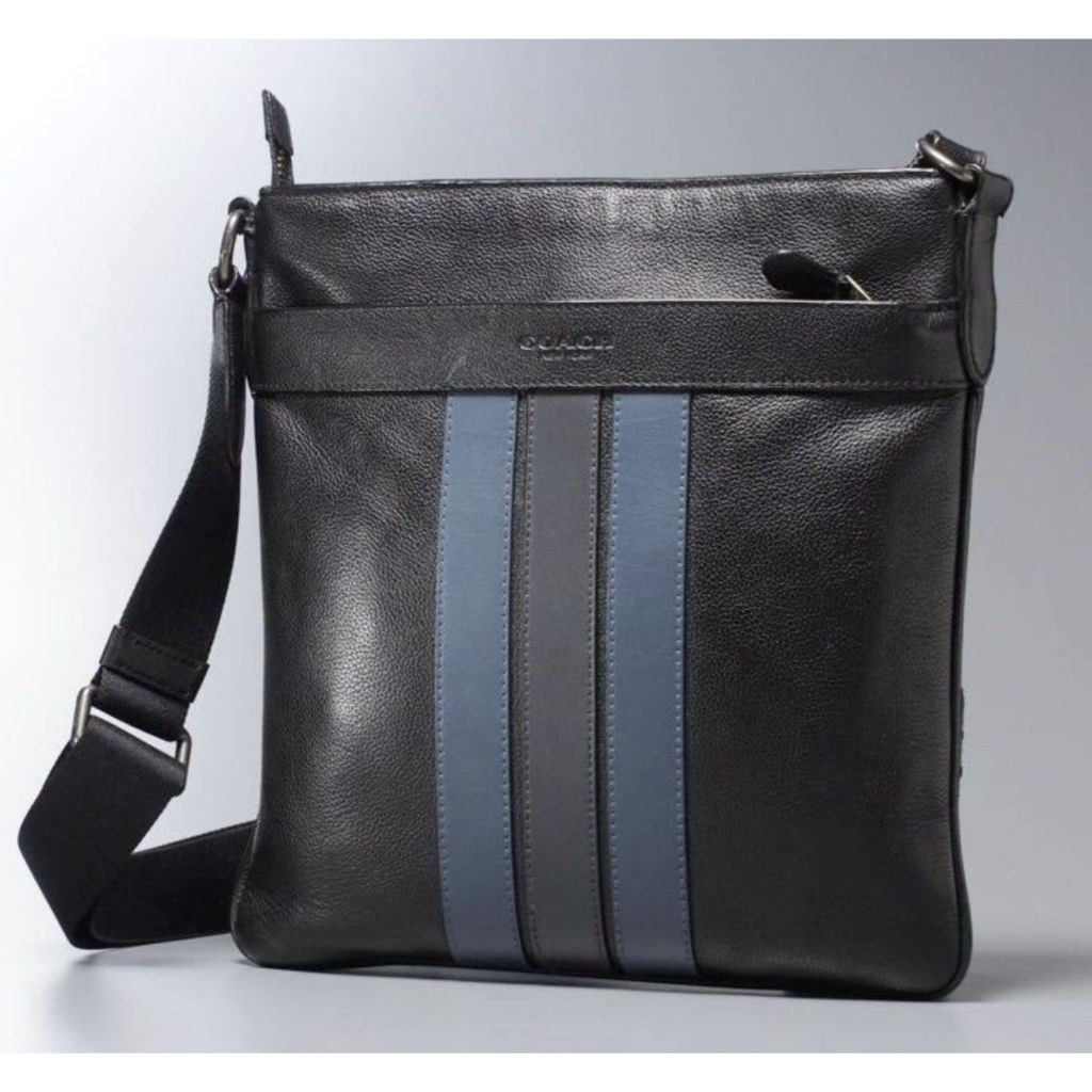 ORIG & IMPORTED CCH Charles Crossbody Men Black File Slim Bag