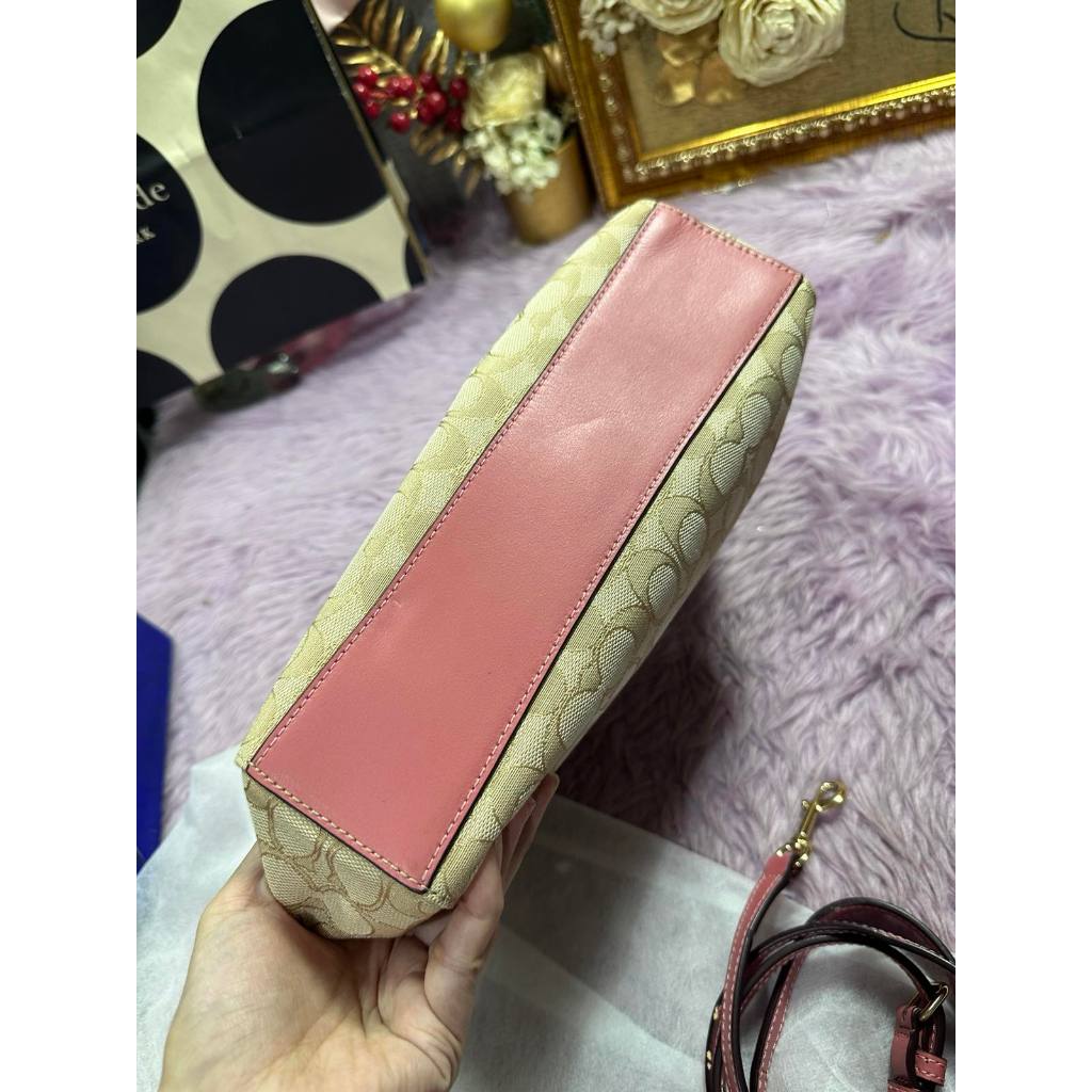 ORIG Preloved CCH Signature Small Kelsey Satchel Pink Bag