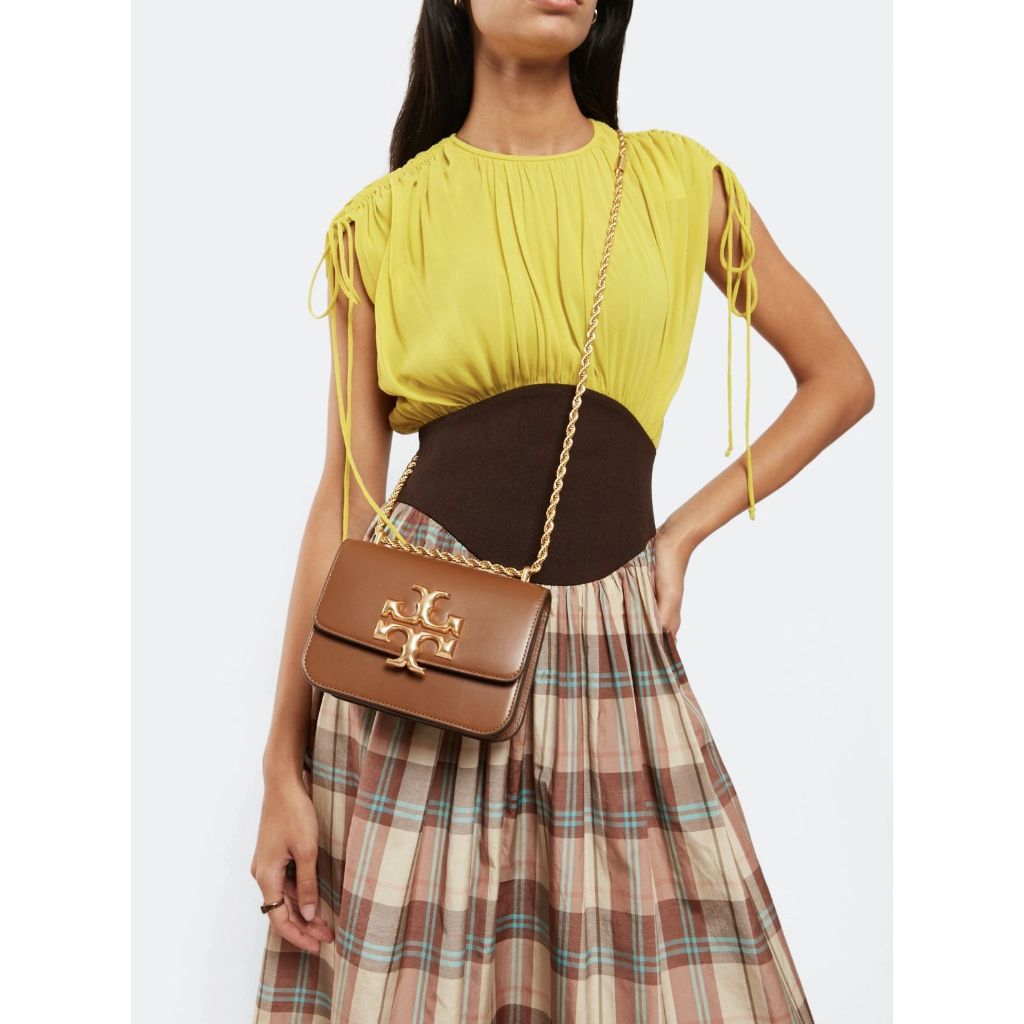 ORIG & IMPORTED TB Eleanor Small Convertible Shoulder Bag Brown