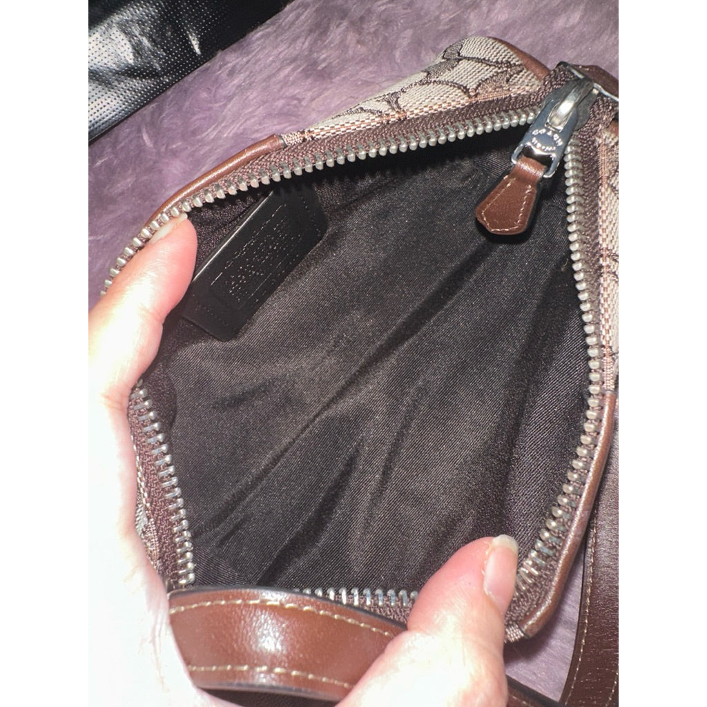 AUTHENTIC/ORIGINAL PRELOVED CCH Nolita Barrel Brown Small Bag In Jacquard